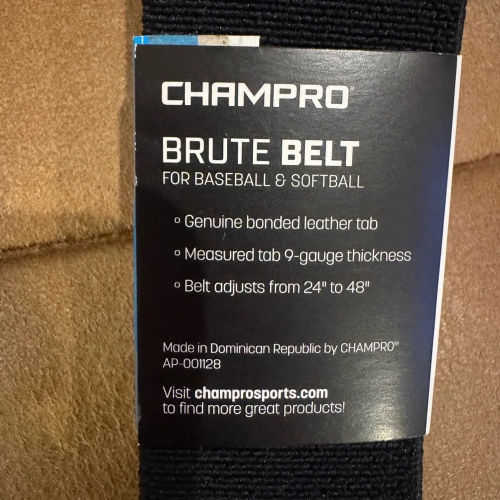 Champro Black Adjustable Belts